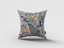 18” Lilac Green Hibiscus Indoor Outdoor Zippered Throw Pillow