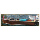 Antique Boat on Canandaigua Lake, New York Wooden Sign | Wall Art Print on Real Wood