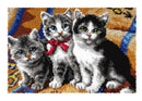 Cats Kittens Latch Hook Rug Kit by Orchidea 4131