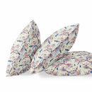 16” White Blue Roses Indoor Outdoor Throw Pillow