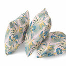 16?ǥ Blue Gold Tropical Indoor Outdoor Throw Pillow