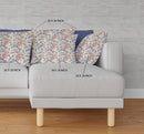 16?ǥ Red Indigo Roses Indoor Outdoor Throw Pillow