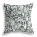 18" Gray White Springtime Indoor Outdoor Throw Pillow
