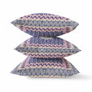18” Pink Indigo Holy Floral Indoor Outdoor Throw Pillow