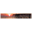 Sunset Pier at Garden City Beach Home Decor Art Print on Real Wood Each