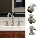 Two-Handle Brushed Nickel Widespread Bathroom Sink Faucet - AK41518BN