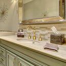 Two-Handle Brushed Gold Widespread Bathroom Sink Faucet - AK41518BTG