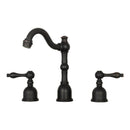 Two-Handle Copper Widespread Bathroom Sink Faucet