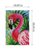 Latch hook rug kit "Flamingo" 4151