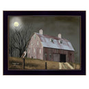 Midnight Moon 1 Black Framed Print Wall Art