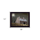 Midnight Moon 1 Black Framed Print Wall Art
