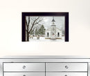 I Heard the Bells on Christmas 5 Black Framed Print Wall Art