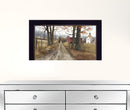 The Road Home 4 Black Framed Print Wall Art