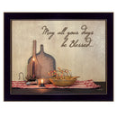 May all Your Days Be Blessed Black Framed Print Wall Art