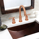 Two-Handle Copper Widespread Bathroom Sink Faucet