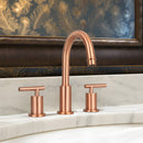 Two-Handle Copper Widespread Bathroom Sink Faucet
