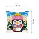 Latch-hook Kit on canvas Penguin 4157