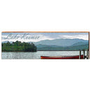 Lake Keowee Scenic Sign Home Decor Art Print on Real Wood