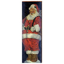 Big Santa Wooden Sign | Wall Art Print on Real Wood 