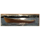 Thunder Lake Canoe Home Decor Art Print on Real Wood