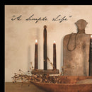 A Simple Life 3 Black Framed Print Wall Art