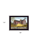 Farm Life 3 Black Framed Print Wall Art