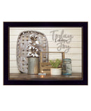 Today I Choose Joy 3 Black Framed Print Wall Art