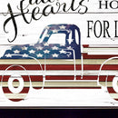 All Hearts Come Home For Love Truck 3 Black Framed Print Wall Art