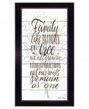 Family 4 White Framed Print Wall Art