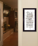 Family 4 White Framed Print Wall Art