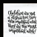 The Most Important Work 3 Black Framed Print Wall Art