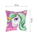 Latch hook cushion kit "Unicorn" 4166