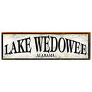 Lake Wedowee Alabama Sign Home Decor Art Print on Real Wood