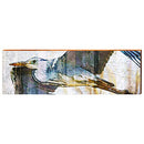 Water Color Blue Heron Home Decor Art Print on Real Wood