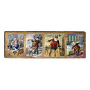 Santa's Day Home Decor Art Print on Real Wood
