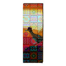 Road Runner with Southwest Pattern Home Decor Art Print on Real Wood