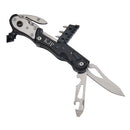 Black Glass Breaker With Multi Tools, 6" L