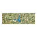 Lake Lure Map Home Decor Art Print on Real Wood