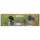 Minnesota Loon Home Decor Art Print on Real Wood