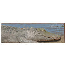 Florida Alligator Home Decor Art Print on Real Wood