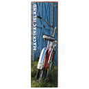 Mackinac Island Cruiser Bike Home Decor Art Print on Real Wood