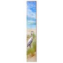 Heron On Beach Home Decor Art Print on Real Wood Each