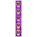 Day of The Dead Purple Vertical Home Decor Art Print on Real Wood Each