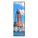 Carysfort Reef, Florida Keys Lighthouse Wooden Sign | Wall Art Print on Real Wood 