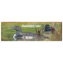 Loon on Chateaugay Lake Home Decor Art Print on Real Wood