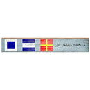 St. Johns River Nautical Flags Home Decor Art Print on Real Wood Each