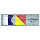 Ashtabula, Ohio Nautical Flag Wooden Sign | Wall Art Print on Real Wood