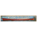Welcome to The Cove Red Canoe Home Decor Art Print on Real Wood Each