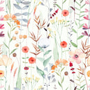 Modish Watercolor Flowers Wallpaper Vogue