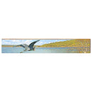 Flying Heron Home Decor Art Print on Real Wood Each